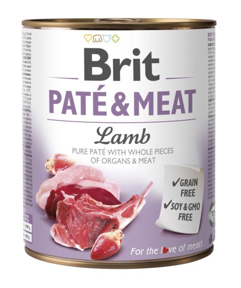 Brit Pate & Meat Lamb 800g