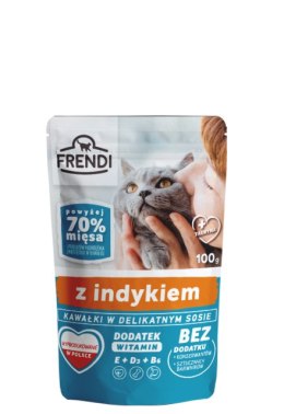 Frendi Kawałki W Delikatnym Sosie Z Indykiem 100g