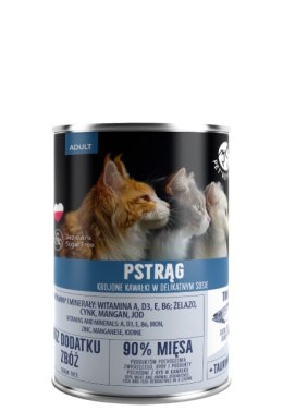 PetRepublic Pstrąg Krojone Kawałki W Delikatnym Sosie 400g