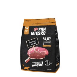PAN MIĘSKO Cielęcina z kaczką M 400g dla kota