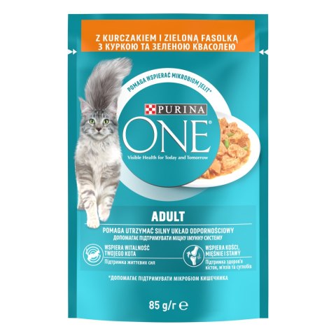 Purina One Adult Karma Dla Kota Z Kurczakiem I Zieloną Fasolką 85g