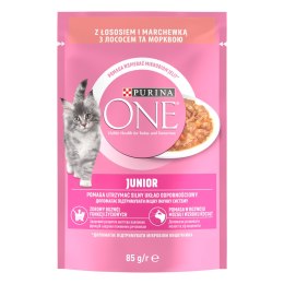 Purina One Junior Karma Dla Kociąt Z Łososiem I Marchewką 85g