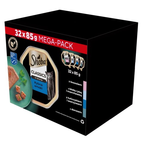 SHEBA® Classics Rybne Smaki 32x85g
