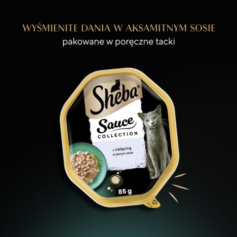 Sheba Sauce Collection Karma Mokra Dla Kota Z Cielęciną W Sosie 85g