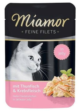 Miamor Feine Filets - Mokra Karma dla Kota, Filety z Tuńczyka z Krabem