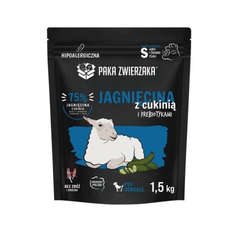 Paka Zwierzaka Karma sucha SH Jagnięcina z cukinią "S" 1,5kg