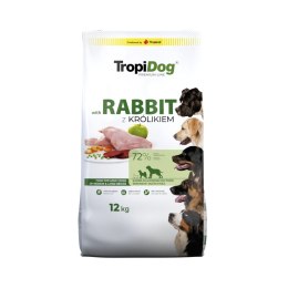 Tropidog Premium Adult Medium & Large Breeds Bogaty W Królika I Ryż 12kg