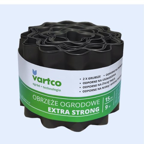 Obrzeże ogrodowe faliste EXTRA STRONG szare 15cm 9mb