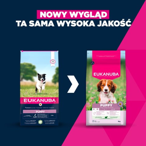 EUKANUBA Puppy&Junior Small/Medium Lamb&Rice 12kg