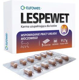 Eurowet Lespewet Preparat Dla Kotów Wspierający Drogi Moczowe 60tabl