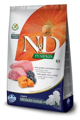 Farmina N&D Pumpkin Grain Free Canine Puppy Medium&Maxi Lamb&Blueberry 12kg