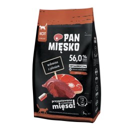 PAN MIĘSKO Wołowina z jeleniem M 5kg dla kota