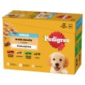 Pedigree Mokra Karma Dla Szczeniąt Mix Smaków Kurczak Z Ryżem, Jagnięcina Z Ryżem, Drób Z Ryżem I Wołowina Z Ryżem W Galaretce 1