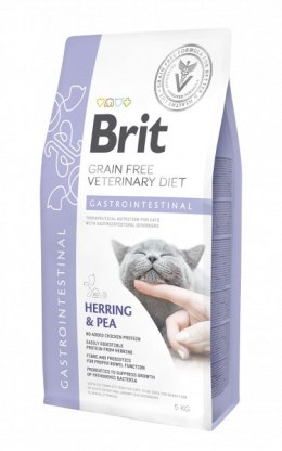 Brit Grain Free Veterinary Diet Cat Gastrointestinal Śledź Z Groszkiem 5kg
