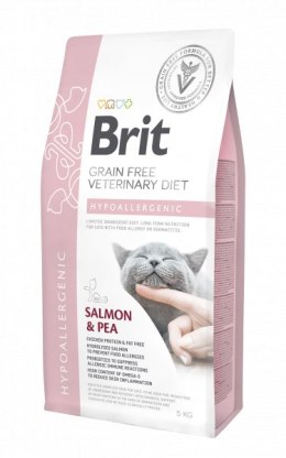Brit Grain Free Veterinary Diet Cat Hypoallergenic Łosoś Z Groszkiem 5kg