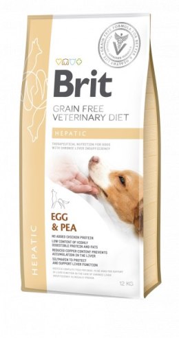 Brit Grain Free Veterinary Diet Dog Hepatic Jajko Z Groszkiem 2kg