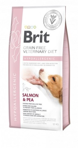 Brit Grain Free Veterinary Diet Dog Hypoallergenic Łosoś Z Groszkiem 12kg