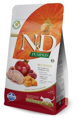 Farmina N&D Pumpkin Feline Neutered Recipe Quail Pumpkin&Pomegranate 1,5kg