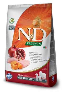 Farmina N&D Pumpkin Grain Free Canine Adult Medium&Maxi Chicken&Pomegranate 12kg
