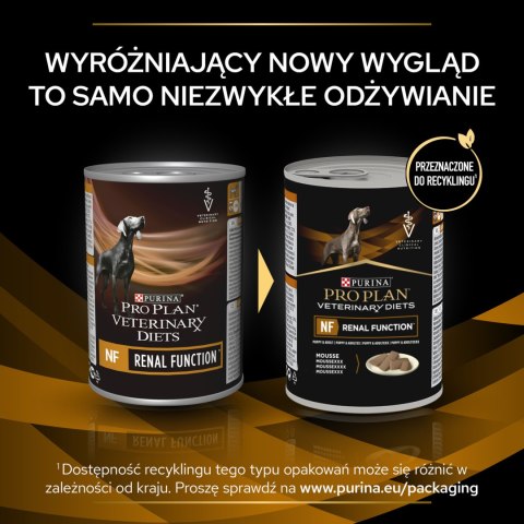 PRO PLAN Veterinary Diets NF Renal Function Karma Mokra Mus Dla Psa 400G