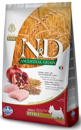 Farmina N&D Ancestral Grain Canine Adult Mini Chicken&Pomegranate 7kg