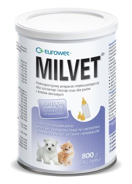 Eurowet Milvet Mleko Zastępcze Dla Szczeniąt I Kociąt 800g