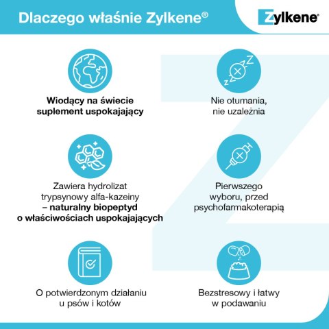 Vetoquinol Zylkene 225 Mg Dla Psów Ras Średnich Na Uspokojenie 10 Tab.