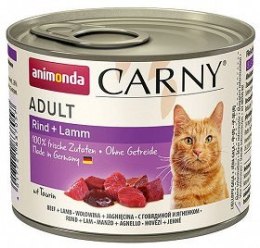 Animonda Cat Carny Adult Wołowina I Jagnięcina 200g